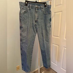 Wrangler Jeans Straight Fit Stone Wash Men’s Size 36 X 30